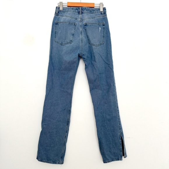 Straight Leg Split Hem Jeans - Picture 7 of 7